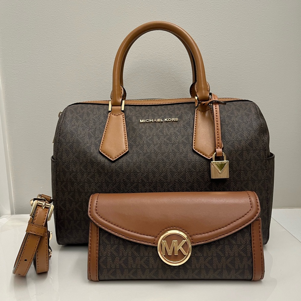 Michael Kors Satchel Handbag & Wallet